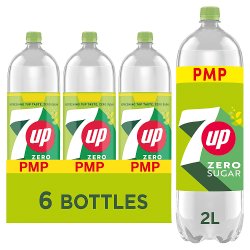 4060800310033 7UP Zero Sugar Free Lemon & Lime Bottles PMP 6 x 2L