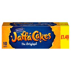 McVitie's Jaffa Cakes Original Chocolate Biscuits 10 Cakes