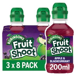 5010102105454 Fruit Shoot Apple & Blackcurrant Kids Juice Drink 8 x 200ml