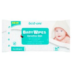5054073085520 Best-One Sensitive Skin 64 Baby Wipes