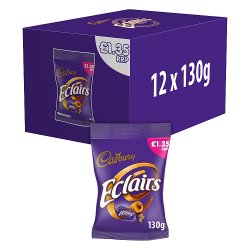 Cadbury Eclairs Chocolate Sweets Bag £1.35 PMP 130g