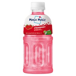 Mogu Mogu Strawberry Flavored Drink with Nata de Coco 320ml