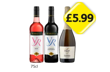 Hardy's VR Rosé, Cabernet Sauvignon, I Heart Bubbly