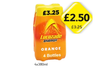 Lucozade Orange Bottles