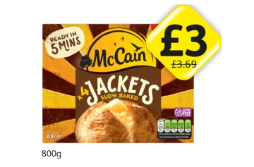 McCain Jackets Slow Baked