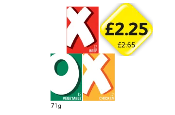 Oxo Cubes Beef, Veg, Chicken